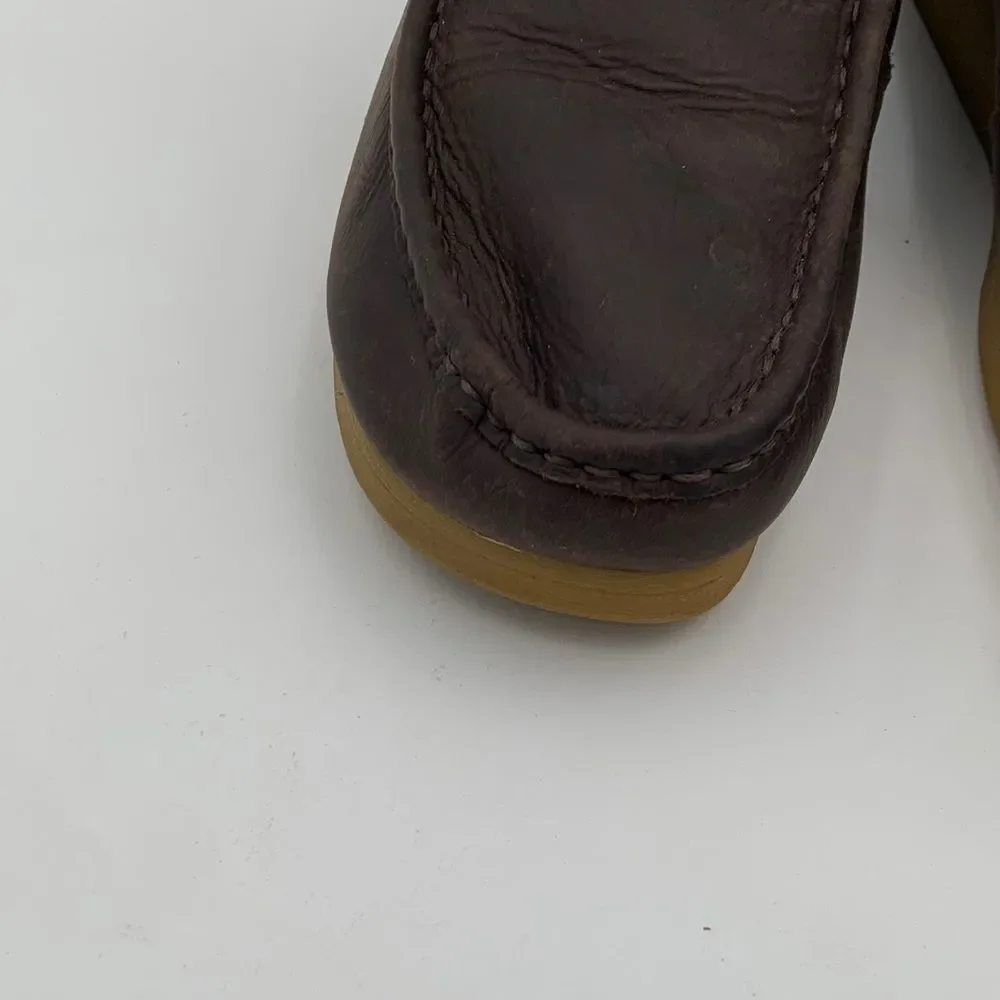 Clarks Wallabee brown leather chukka boots men’s size 10